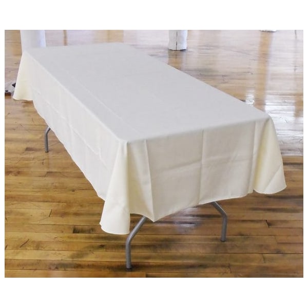 60 X 102 Polyester Tablecloth, Ivory